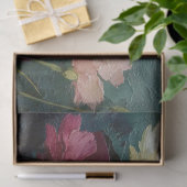 Decoupage van getextureerde wilde bloemen tissuepapier (Geschenk)
