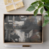 Decoupage van grootvader tissuepapier (Geschenk)