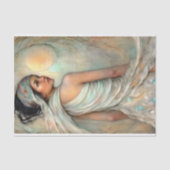 Decoupage van het etherische schoonheidsportret tissuepapier (Voorkant)