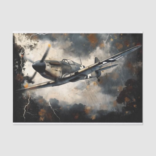 decoupage van het gevechtsvliegtuig tissuepapier (Voorkant)