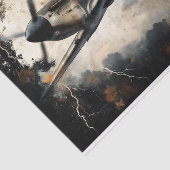 decoupage van het  gevechtsvliegtuig tissuepapier (Detail)