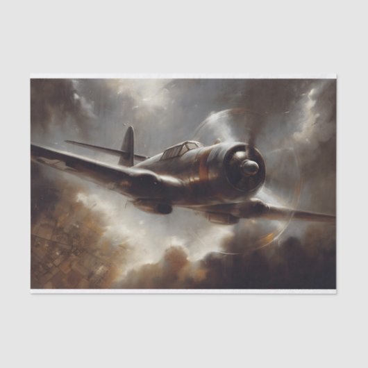 decoupage van het gevechtsvliegtuig tissuepapier (Voorkant)