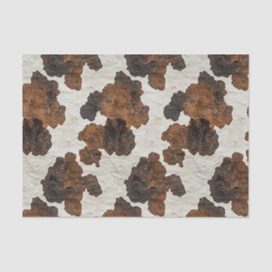 decoupage van het koeienhuid-patroon tissuepapier (Voorkant)