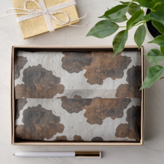 decoupage van het koeienhuid-patroon tissuepapier (Geschenk)