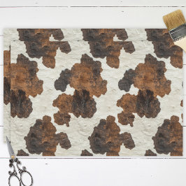decoupage van het koeienhuid-patroon tissuepapier
