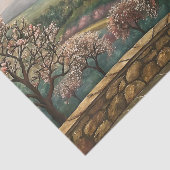 Decoupage van het Toscaanse lentelandschap Tissuepapier (Detail)