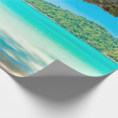 Decoupage van het tropische strand cadeaupapier (Hoek)