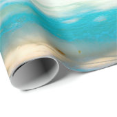 Decoupage van het tropische strand cadeaupapier (Rol Hoek)