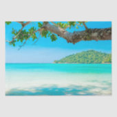 Decoupage van het tropische strand tissuepapier (Voorkant)