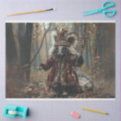 Decoupage van Kerstkoning wasbeer Tissuepapier (Craft)