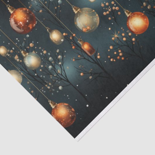 Decoupage van kerstverlichting tissuepapier (Detail)