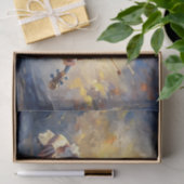Decoupage van kleine vioolspelende meisje tissuepapier (Geschenk)