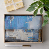 Decoupage van kustmediterrane impressionistische tissuepapier (Geschenk)