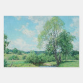  decoupage van landschapsboomscène inpakpapier vel (Voorkant 3)