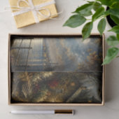 Decoupage van maanverlichte vuurtorenhavenwandelin tissuepapier (Geschenk)