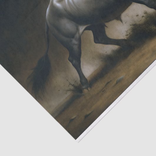 Decoupage van oplaadstier tissuepapier (Detail)