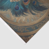 Decoupage van Pauwenkoningin Tissuepapier (Detail)