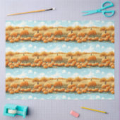 Decoupage van pompoenpatchpatroon tissuepapier (Craft)