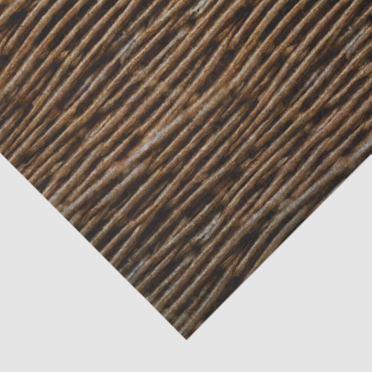 Decoupage van rieten mand tissuepapier (Detail)