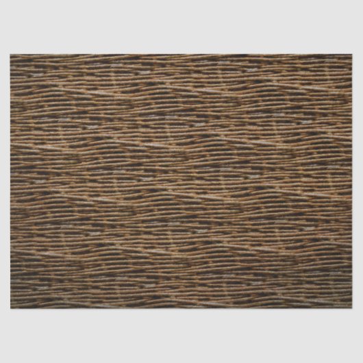 Decoupage van rieten mand tissuepapier (Voorkant)