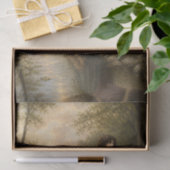 Decoupage van riviermeisje in zonlicht tissuepapier (Geschenk)