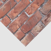 Decoupage van rode bakstenen muur tissuepapier (Detail)