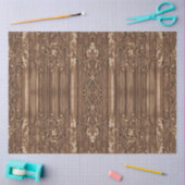 Decoupage van rustic houten paneel tissuepapier (Craft)