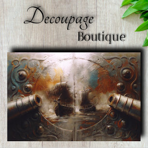 Decoupage van scheepsslagpatrouille tissuepapier