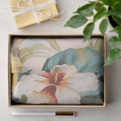 Decoupage van tropisch pasteloceaan Uitzicht Tissuepapier (Geschenk)