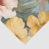 Decoupage van tropisch pasteloceaan Uitzicht Tissuepapier (Detail)