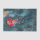 Decoupage van vergulde kwallen tissuepapier (Voorkant)