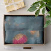 Decoupage van vergulde kwallen tissuepapier (Geschenk)