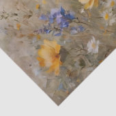 Decoupage van wilde bloemen en vlinders tissuepapier (Detail)