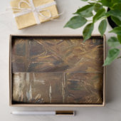 Decoupage van wilde eenden op de vijver tissuepapier (Geschenk)