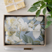 Decoupage van witte orchideeën tissuepapier (Geschenk)