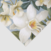Decoupage van witte orchideeën tissuepapier (Detail)