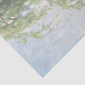 Decoupage van witte pauw bij de wilg tissuepapier (Detail)