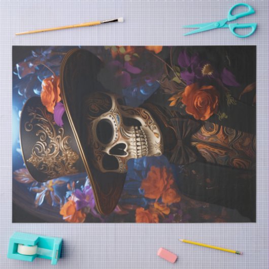 Decoupage versierd Lord Aurelius Skeleton Tissuepapier (Craft)