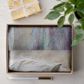 Decoupage versierd wit paard en juwelen klein meis tissuepapier (Geschenk)