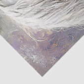 Decoupage versierd wit paard en juwelen klein meis tissuepapier (Detail)