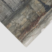 Decoupage verweerde Iron Gate Castle in Ierland Tissuepapier (Detail)