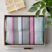 Decoupage Vetgedrukte Strip Achtergrond Blauw Roze Tissuepapier (Geschenk)