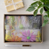 Decoupage Vibrant Abstracte Koe Gezicht Tissuepapier (Geschenk)