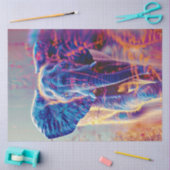 Decoupage Vibrant Coloured Elephant Tissuepapier (Craft)