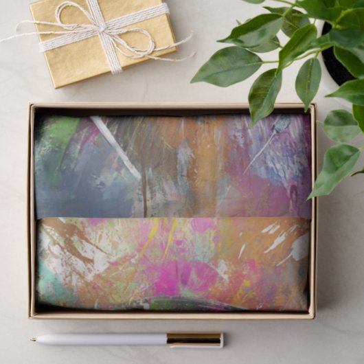 Decoupage Vibrant Monkey Abstracte Art Hoofdtelefo Tissuepapier (Geschenk)