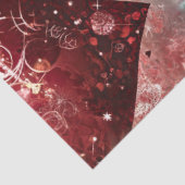 Decoupage Vibrant Red Pink Hearts voor Valentijn Tissuepapier (Detail)