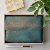Decoupage Victoriaans Blauwe Fantasievos Tissuepapier (Geschenk)