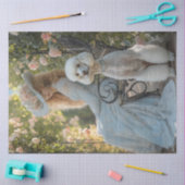 Decoupage Victoriaans Dressed Lady Standaard Poede Tissuepapier (Craft)