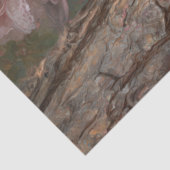 Decoupage Victoriaans geklede vos achter de boom Tissuepapier (Detail)