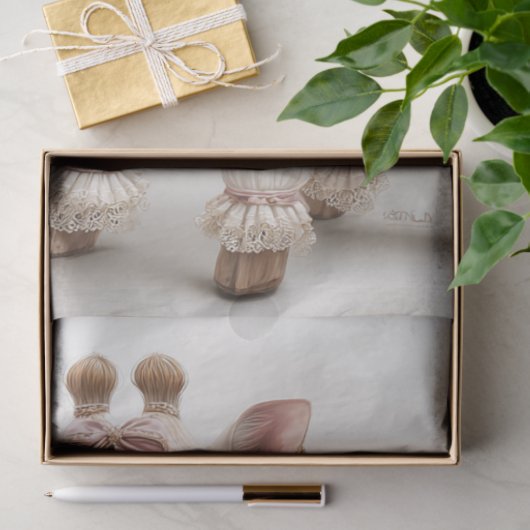 Decoupage  Victoriaans Roze Giraffe Tissuepapier (Geschenk)